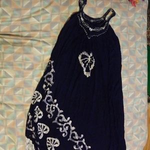 Oversized blue dress